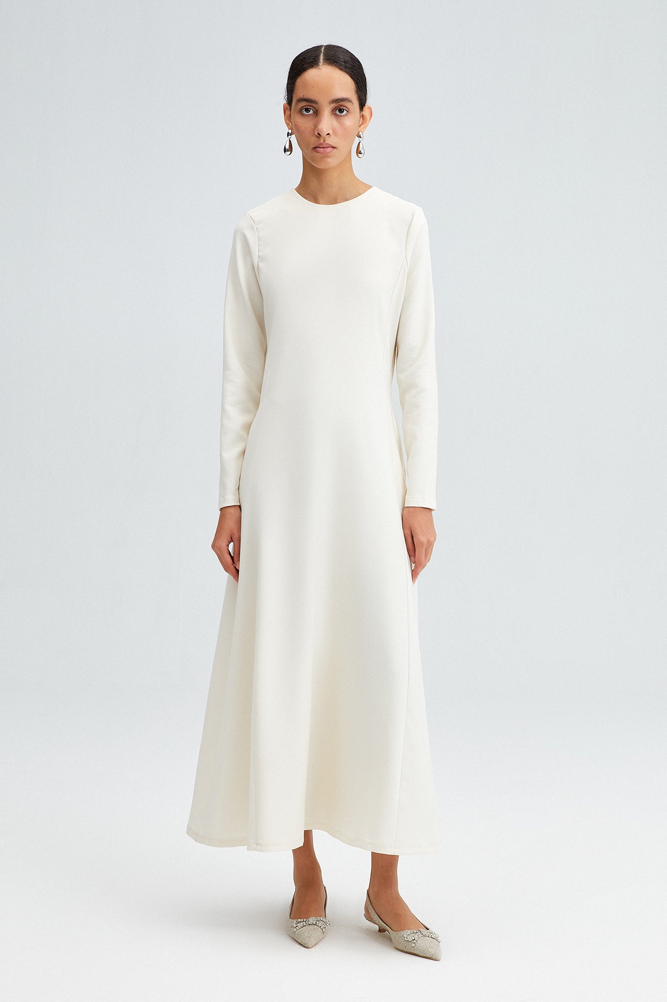 Midi-dress Creamy White