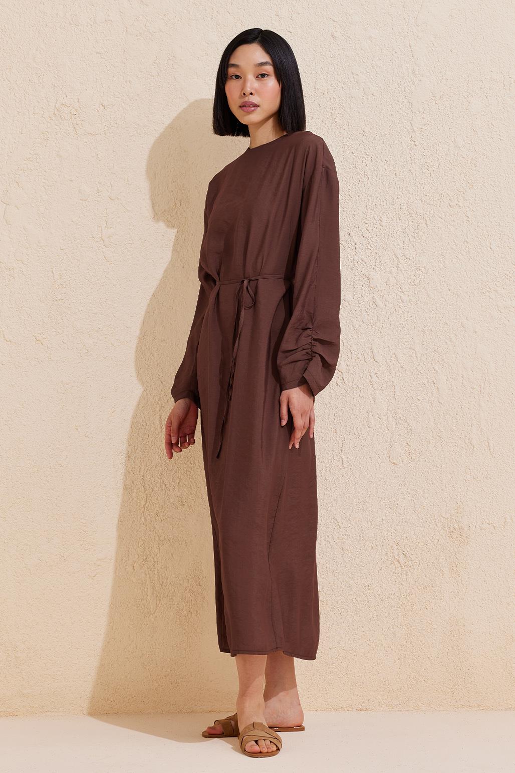 Modal Dress Chocolate Brown