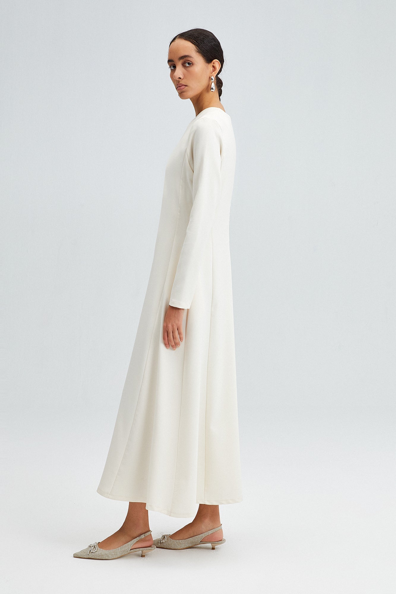 Midi-dress Creamy White