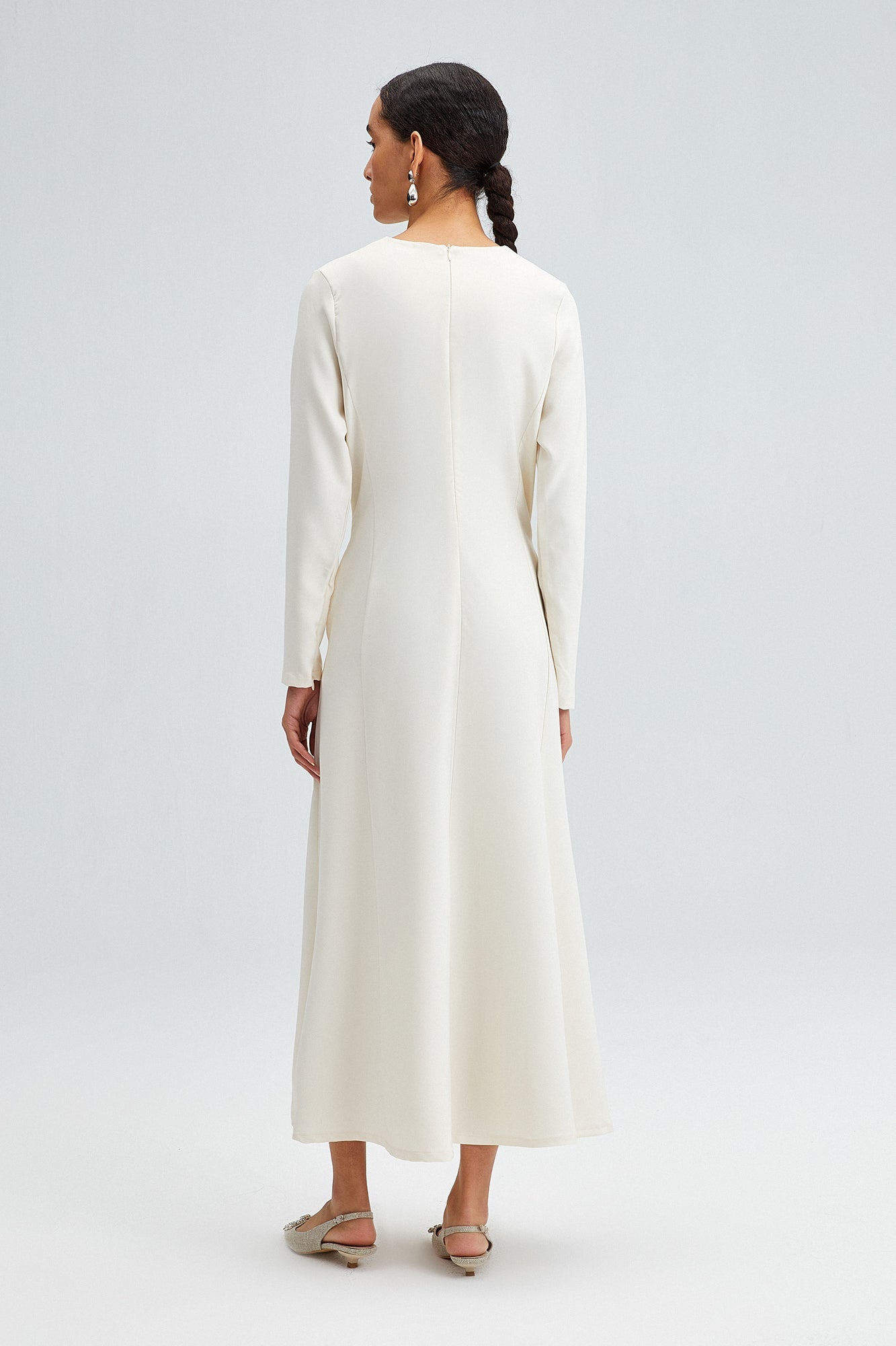 Midi-dress Creamy White